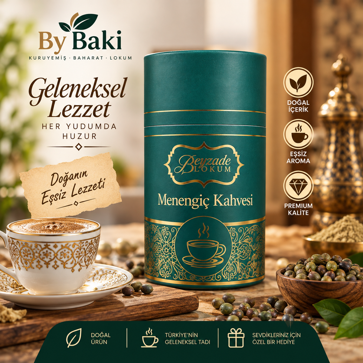 Beyzade Lokum Menengiç Kahvesi – Geleneksel Menengiç Kahvesi