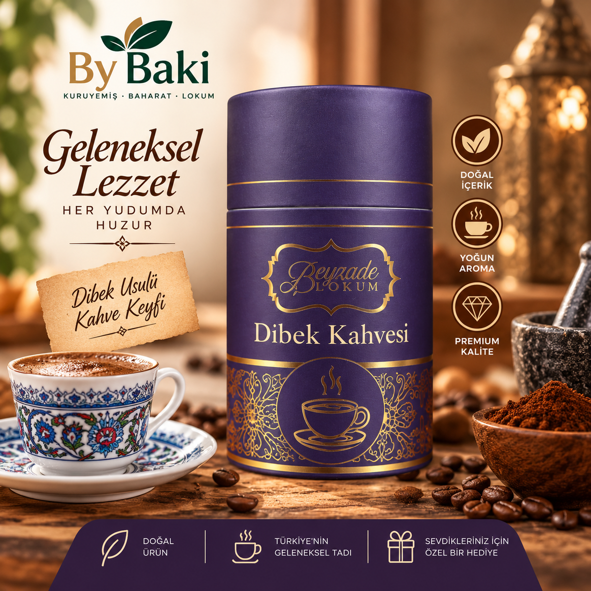 Beyzade Lokum Dibek Kahvesi – Geleneksel Dibek Kahvesi