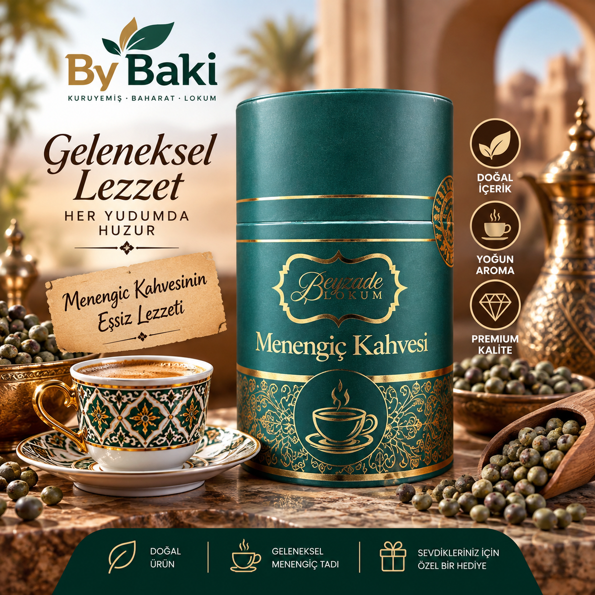 Beyzade Lokum Menengiç Kahvesi – Geleneksel Menengiç Lezzeti