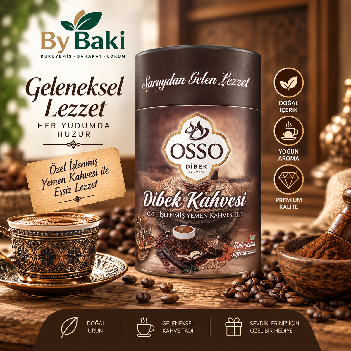 OSSO Dibek Kahvesi – Özel İşlenmiş Yemen Kahvesi