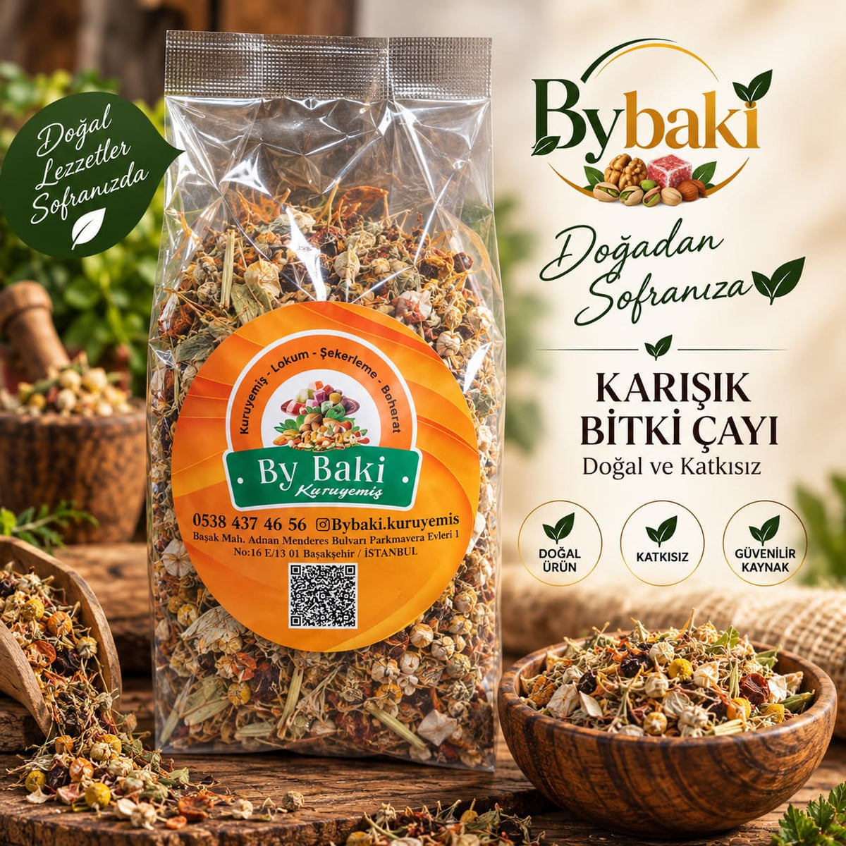 Karışık Bitki Çayı – Doğal ve Katkısız Bitki Çayı Karışımı | Aromatik Bitki Çayı